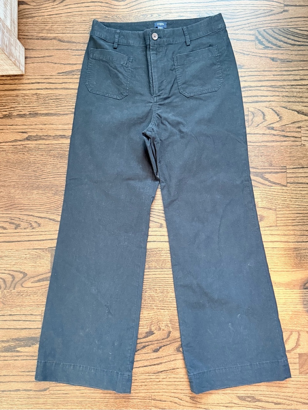 J. Crew Factory Women's Black Lizzie wide-leg pant - size 29 - Picture 3 of 8